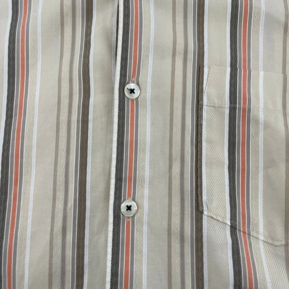 Tommy Bahama Striped Button Down Shirt Casual Dress Shirt‎ XL